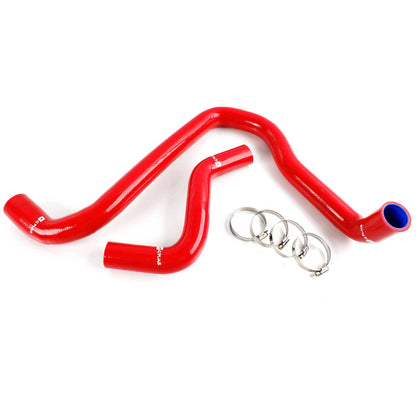 G-PLUS Silicone Radiator Coolant Hose Pipe Kit Clamps Compatible With Honda Prelude 1992-1996 JDM,Red