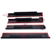 G-PLUS Trail Armor Rocker Panel Cover Guard Sill Trim Compatible With Chevy Silverado/Fit GMC Sierra Crew Cab 2001 2002 2003 2004 2005 2006 Matte Black Textured Finish L2214067 14067