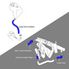 G-PLUS Blue Radiator Hose Set Fit for HMMWV & Humvee 12339160 12339159 12339162 12340046