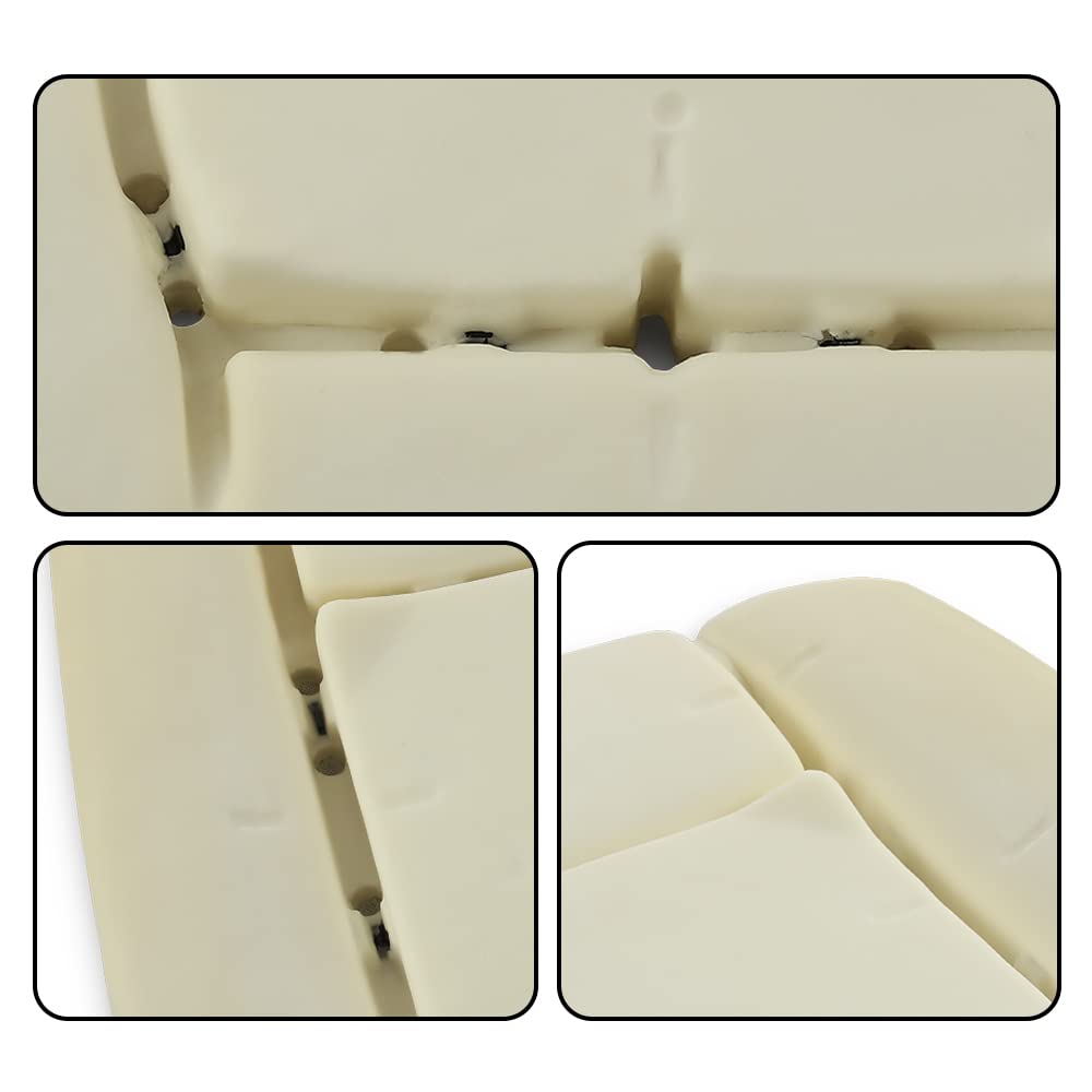 G-PLUS Bottom Seat Cushion Pad Left Driver Compatible with 2015-2016 Ford F150 FL3Z15632A23A White