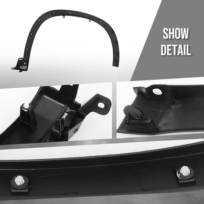 G-PLUS Fender Flare Molding Trim Left Driver Side Compatible with Toyota Highlander 2014 2015 2016 2017 2018 2019 TO1290105, 750860E030, 750860E010 Black