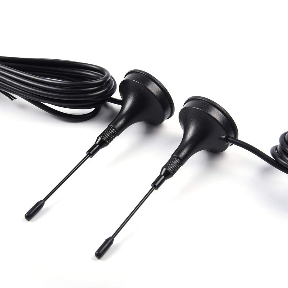 2 Pcs Set Car Magnetic Police Antenna 3-3/4" P71 Compatible for Ford Crown Victoria Impala Charger Explorer Tahoe Black