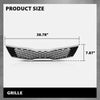 G-PLUS Front Upper Bumper Grille Assembly, Compatible with Kia Optima SX SXL Turbo 2016 2017 2018, Chrome