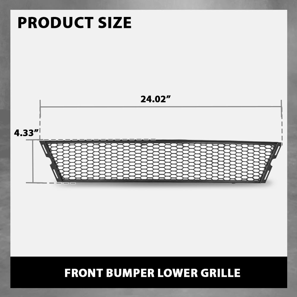 G-PLUS Front Bumper Lower Grille Center, Compatible with BMW 3 Series 328i 335i 335is E92 E93 LCI 2011-2013, 51117227889