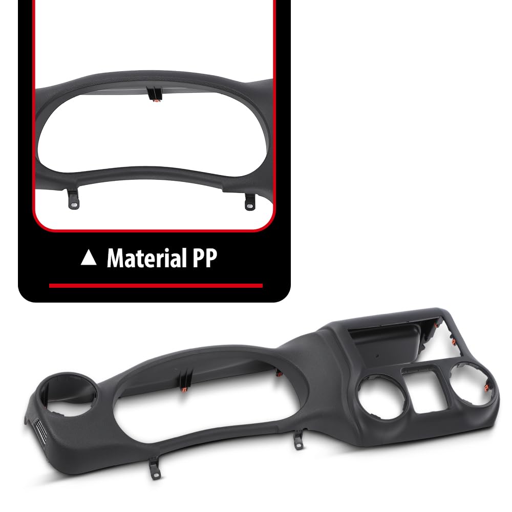 G-PLUS Dash Instrument Cluster Trim Panel Bezel Compatible With Jeep Wrangler 2011 2012 2013 2014