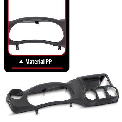 G-PLUS Dash Instrument Cluster Trim Panel Bezel Compatible With Jeep Wrangler 2011 2012 2013 2014