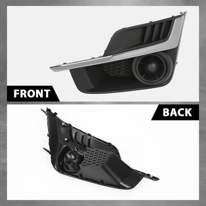 G-PLUS Fog Light Cover Set Chrome Molding Compatible with Impreza Sport 2015 2016 Without Fog Light Hole 57731FJ400 SU1039109