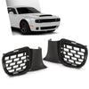 G-PLUS Fog Light Covers Pair Compatible with Dodge Challenger Hellcat or Widebody Models 2015-2023 Black