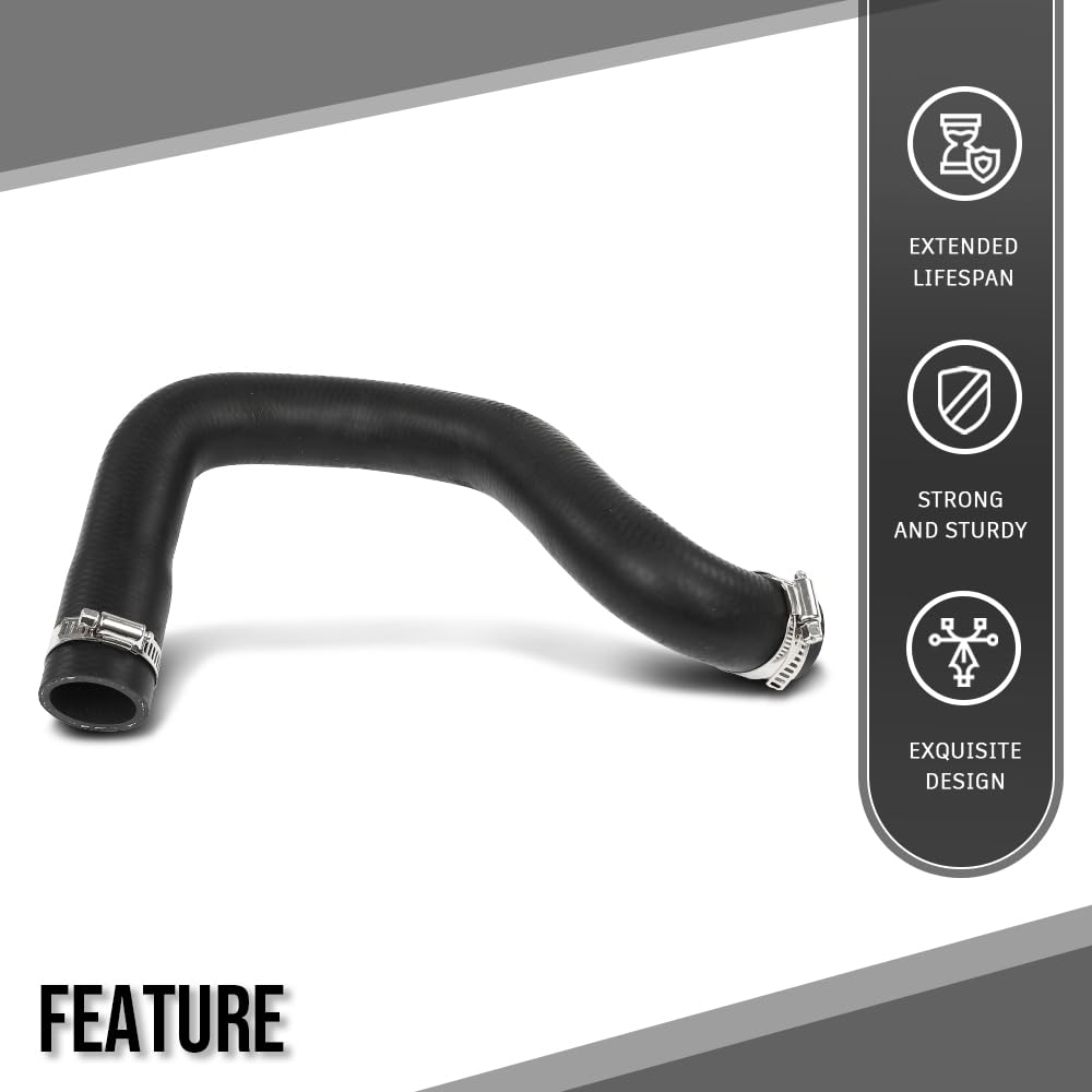 G-PLUS Lower Radiator Hose Compatible with Massey Ferguson GC2300 GC2310 GC2400 GC2410 Tractors 4264879M1, 6259100M1 Black