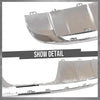 G-PLUS Rear Bumper Lower Chrome Trim Compatible with Benz ML550 ML500 2013-2015 A1668804340, A1668804440 Silver