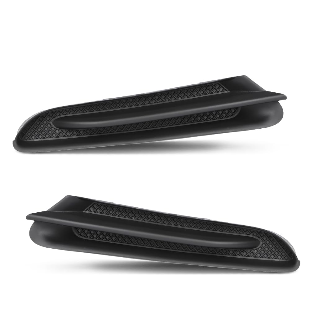 G-PLUS Driver & Passenger Side Headlight Lower Molding Bumper Trim Compatible with Buick Encore Sport Touring 2016, Fit Buick Encore 2013 2014 2015 2016 95235063, 95235062, GM1047107, GM1046107 Black