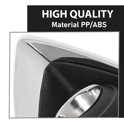 G-PLUS Fog Light Covers Front Driver Left Side Hand Compatible with Buick Envision (submodel: Base, Essence, Preferred, Premium, Premium II) 2019 2020 42489938, GM1038266 Chrome Black