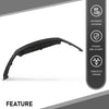 G-PLUS Front Lower Valance Spoiler Black 1pc Compatible with Volkswagen CC 2013-2017 3C88059039B9, VW1093125