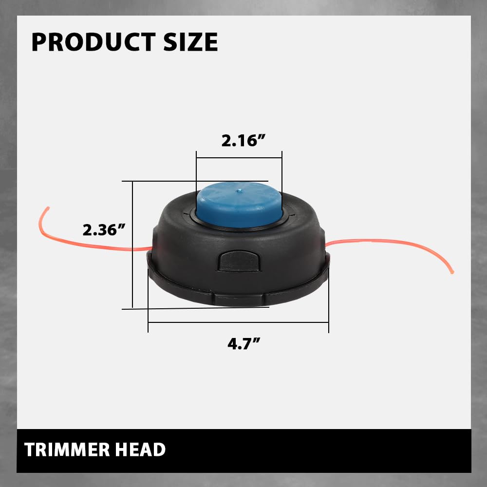 G-PLUS T35-12mm Dual Line Trimmer Head Compatible with Husqvarna 122LDX 123L 123LD 125L 128L 128LD 531300194