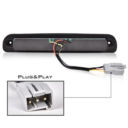 G-PLUS Rear LED Third Brake Light Compatible With 1999-2015 Ford F250 F350 F450 F550 Super Duty,(NOT FOR Harley-Davidson Edition), 3rd Stop Lamps,Red Lens Chrome Housing