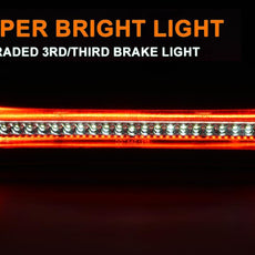 G-PLUS Rear LED Third Brake Light for Ford F150 2004-2008 Red Housing Clear Lens Close-up View