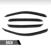G-PLUS 4PCS in-Channel Window Visors Sun Rain Guards Side Wind Deflector Compatible with Chevy Silverado GMC Sierra 1500 Crew Cab Only/Chevy Avalanche 2007-2013 Smoke