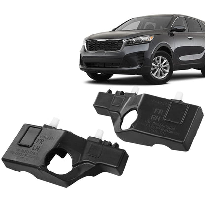 G-PLUS Front Bumper Bracket Left & Right Compatible with Kia Sorento 2016-2020 2.0L 2.4L 3.3L 86513C5000 86514C5000 HO1036129 Black Textured Bumper Bracket