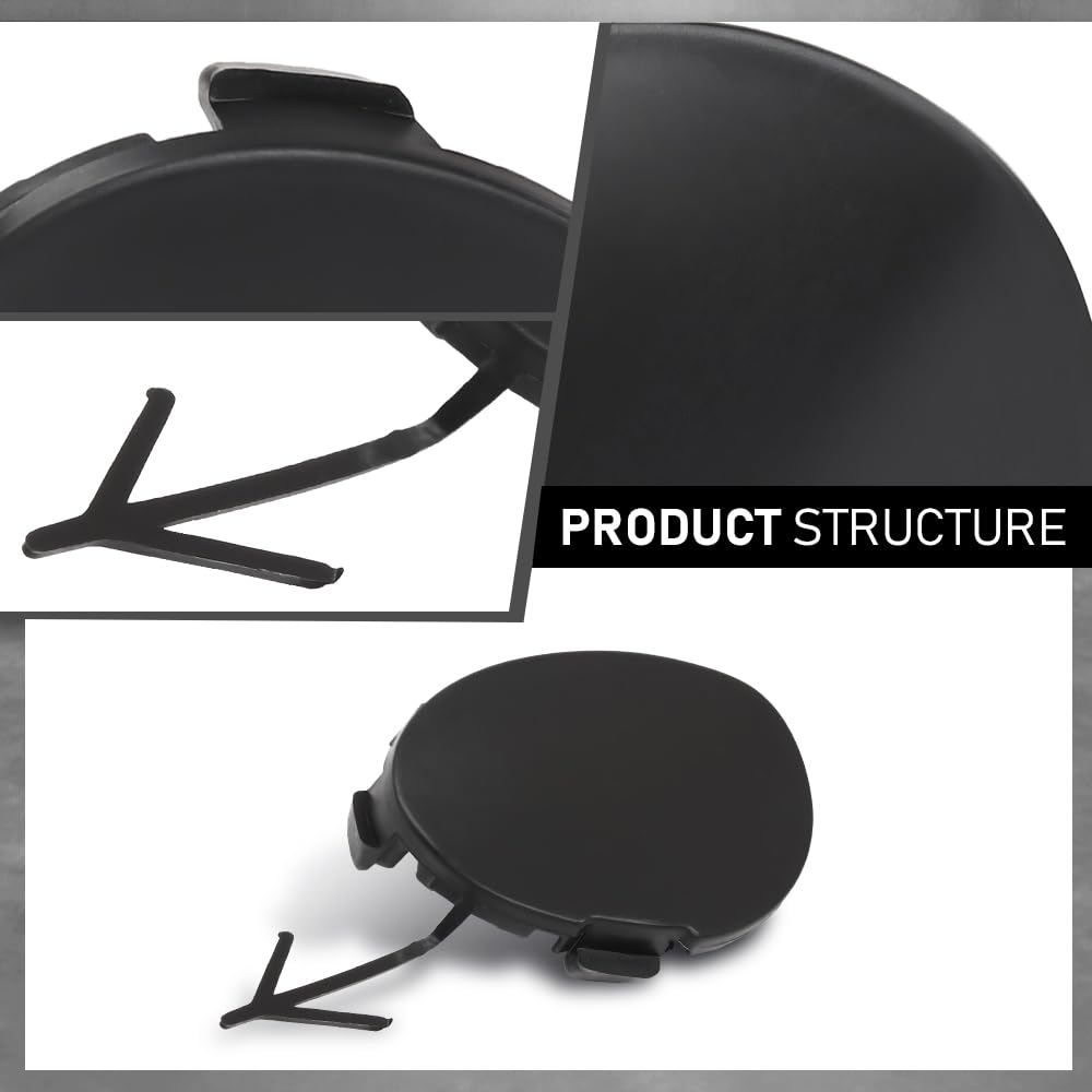 G-PLUS Front Bumper Cover Tow Eye Hole Cap, Compatible with Subaru WRX 2018-2021/ WRX STI 2018-2020, 57731VA320