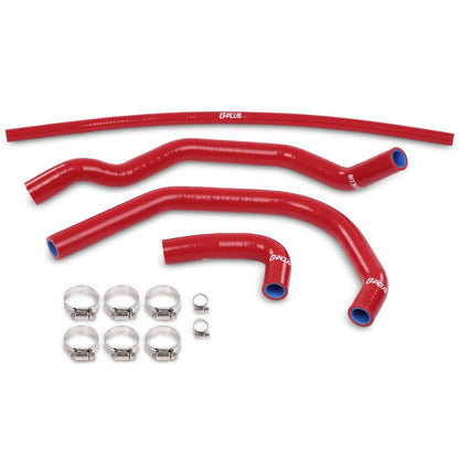 G-PLUS Silicone Radiator Hose Kit Compatible with Yamaha Banshee 350 YFZ350 1987-2006 Red