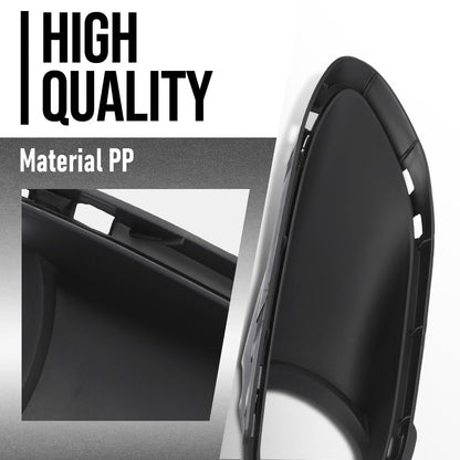 G-PLUS Fog Light Trim Driving Lamp Front Passenger Right Side Hand Compatible with Porsche Cayenne Turbo 2011 2012 2013 2014, Fit Porsche Cayenne Turbo S 2013-2014 95850509400, PO1039105 Black