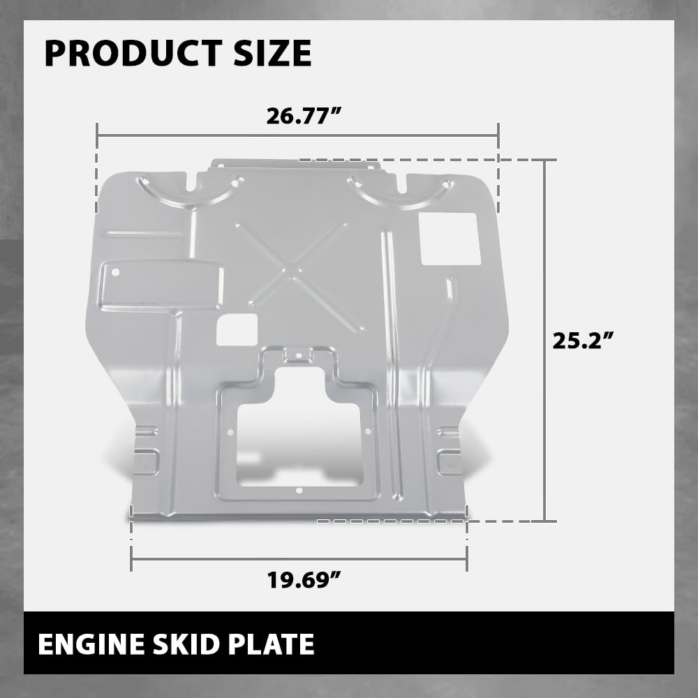 G-PLUS Engine Skid Plate, Compatible with Ford F150 2015-2019, Radiator Support Splash Shield, FL3Z5D032E, FL3Z-5D032-E