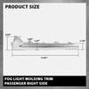 G-PLUS Fog Light Molding Trim Passenger Side Compatible with Subaru Forester 2017-2018 57708SG000