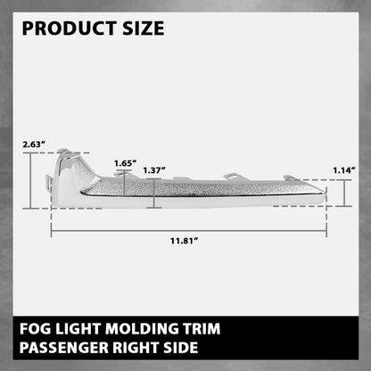 G-PLUS Fog Light Molding Trim Passenger Side Compatible with Subaru Forester 2017-2018 57708SG000