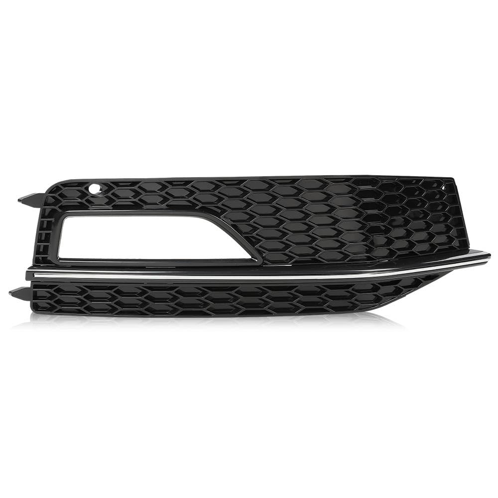 G-PLUS Fog Light Lamp Chrome Cover Bezel Left Side Compatible with Audi A4 S-line S4 2013-2015/ Only fit for S-line bumpers/Not fit Standard bumpers 8K0807681L, 8K0807681N