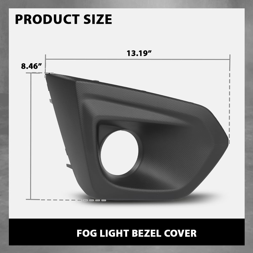G-PLUS Fog Light Bezel Cover Set Right & Left Compatible with Subaru Impreza 2012-2014 57731FJ000, 57731FJ001