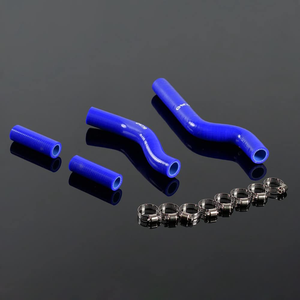 Gplus Silicone Coolant Radiator Hose Tube Kit Clamps Compatible With Yamaha YZ250 YZ 250 2002-2013 Blue