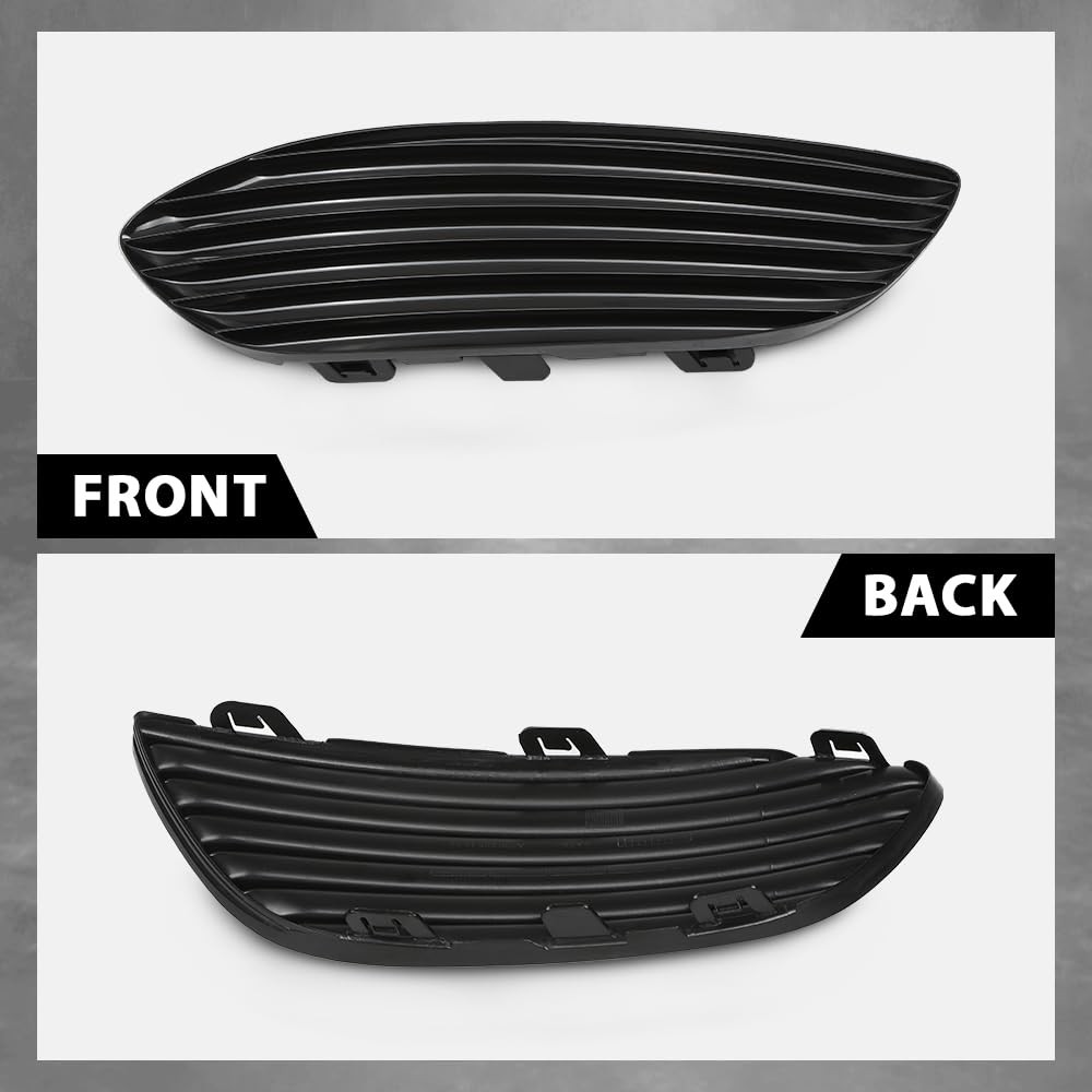 G-PLUS Fog Light Cover Grille Hole Left+Right Compatible with Benz W205 C300 C350e C400 2015-2017,Fit Benz W205 C43 C450 C63 AMG 2016-2017 2058851523