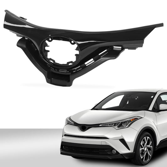 G-PLUS Front Upper Bumper Grille Assembly Gloss Black Compatible with Toyota CHR 2018-2019 53112F4010 53111F4901 53111F4010 TO1200416 TO1200417