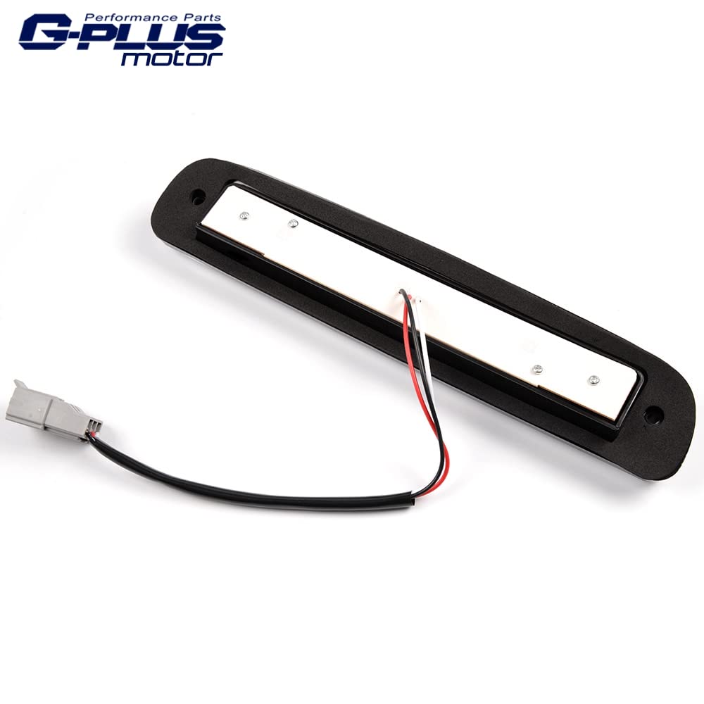 G-PLUS Rear LED Third Brake Light Compatible With 1999-2016 Ford F250 F350 F450 F550 SD Super Duty,3RD Cargo Led Tail Lamps Clear lens Chrome Housing Tercera Luz De Freno