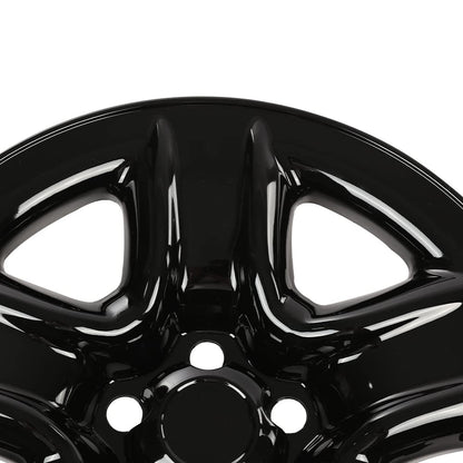 G-PLUS Wheel Skins Hub Caps Full Rim Covers 17" Compatible with 2006-2012 Toyota RAV4,Auto Tire Replacement Exterior Chrome Wheels Cap Cover with 5 Spoke Black (1PC)