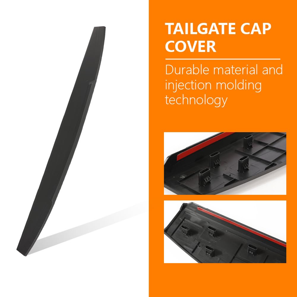 G-PLUS Tailgate Cap Top Protector Cover Molding Trim Compatible with 2019-2021 Chevy Silverado 1500 GMC Sierra 1500 Replacement for GM1904116, 84493626