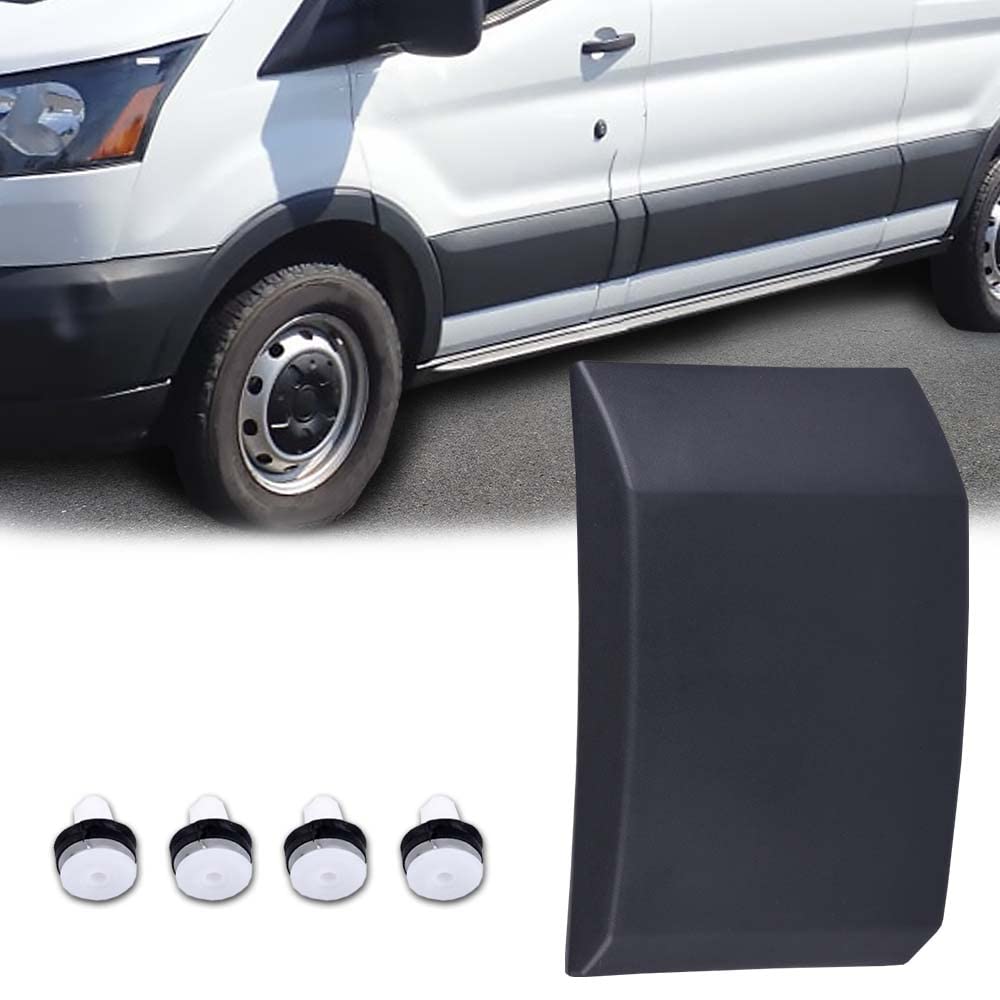 G-PLUS Exterior Pillar Moulding Trim Cladding Under Fuel Door Trim Moulding Left Driver Side Compatible with Ford Transit 150 250 350 2015 2016 2017 2018 2019