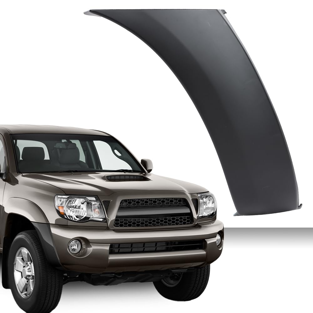 G-PLUS Front PP Bumper End Cap Compatible With Toyota Tacoma 2005-2011 Cover Extension Right Side 5211204030 5211204020