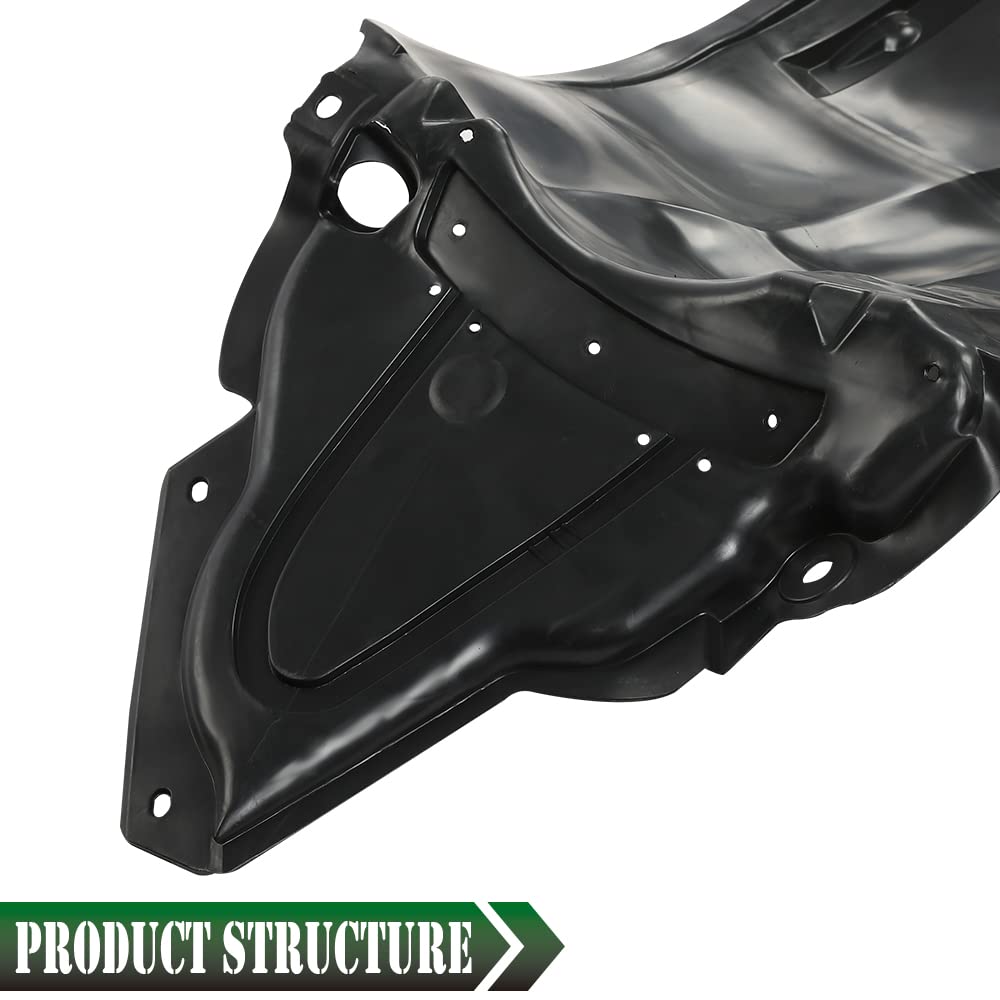 G-PLUS Front Left Driver Side Fender Liner Compatible with 2013-2016 Sentra FE+S 2013-2019 Sentra S SL SR SV Left Front Splash Shield Fender Liner NI1248133 638413SH0A