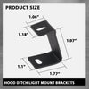 G-PLUS Upper Hood Ditch Cube LED Light Mount Brackets Compatible with Ford F150 SVT Raptor 2017-2023,Fit Ford F150 2015-2023