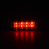 G-PLUS LED Third 3rd Brake Cargo Light Compatible With 1999-2004 Grand Cherokee,Rear Roof Center High Mount Stop Tail Light Replacement (Chrome Housing Red Lens)