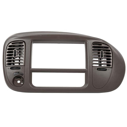 G-PLUS 1Set Center Dash Radio Surround Bezel Trim Panel Compatible with 2000-2003 Ford F150/2000-2002 Ford Expedition Brown Dashboard Cover