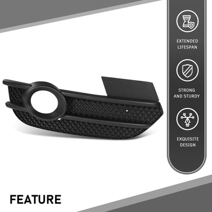 G-PLUS Right Fog Light Cover Bezel, Compatible with Audi Q3 2013-2015, Bumper Grille, Passenger Side, AU1039149, 8U0807682ASP9