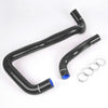 G-PLUS Silicone Radiator Hose Piping Kit Clamps Compatible With 2005-2007 Ford 6.0 6.0L Powerstroke Diesel, 2PCS Black