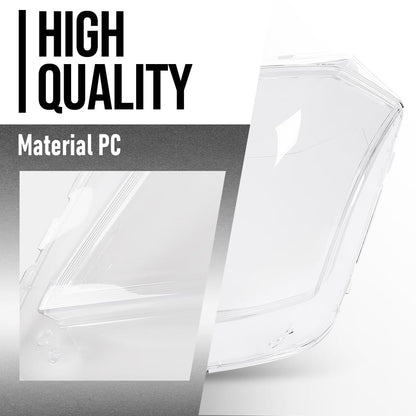 G-PLUS Headlight Lens Cover Compatible with Benz GLK Class X204 2009-2012 Left & Right Front Headlamp Lens Cover Clear