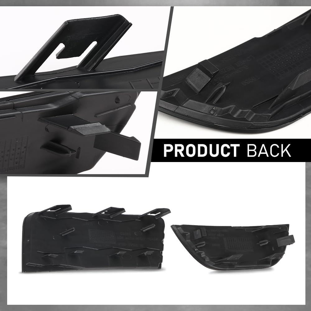 G-PLUS Right Front Fog Light Cover Bezel Lamp Compatible with Land Range Rover Evoque 2011-2015