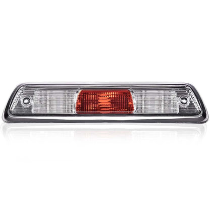 G-PLUS Third Brake Light Compatible with Ford F150 Truck 2009-2014 High Mount Stop Lights Rear Center Roof Third Cargo Light Parking Light Clear/Red Lens Chrome Housing 3rd Brake Light AL3Z13A613E