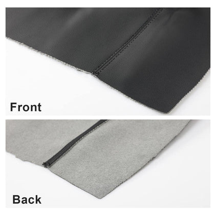 G-PLUS Real Leather Console Lid Armrest Cover Compatible with 2011-2016 Ford F250 Super DutyBlack