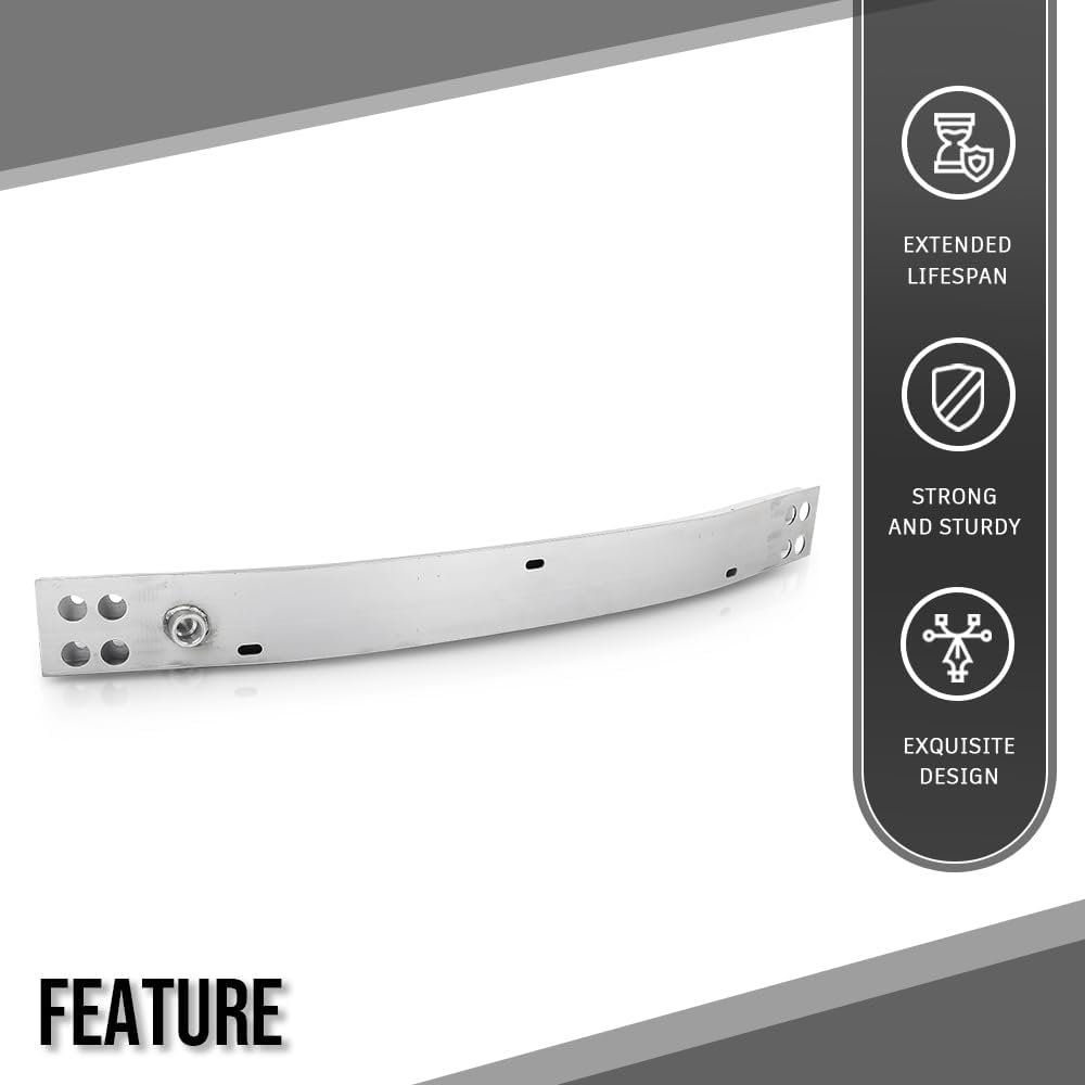 G-PLUS Front Bumper ReinForcement Compatible with Buick LaCrosse (submodel: Base, Essence, Preferred, Premium) 2017 2018 2019 Fit Buick LaCrosse Avenir 2018 2019 23410397, GM1006696 Silver
