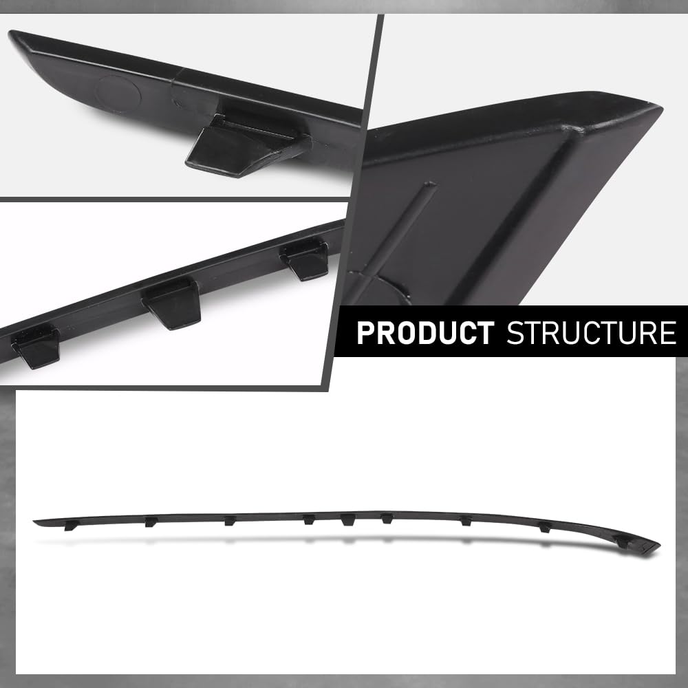 G-PLUS Front Left Bumper Face Bar Trim Molding Step Pad, Compatible with Audi A3 2015 2016, Driver Side, 8V5807533, AU1046102